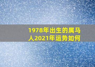 1978年出生的属马人2021年运势如何