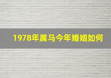 1978年属马今年婚姻如何