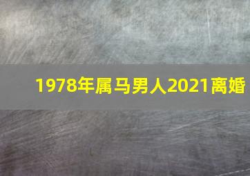 1978年属马男人2021离婚