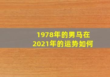 1978年的男马在2021年的运势如何