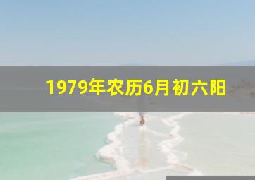 1979年农历6月初六阳