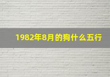 1982年8月的狗什么五行