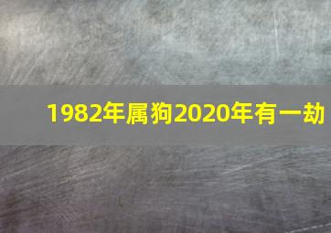 1982年属狗2020年有一劫