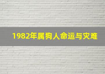 1982年属狗人命运与灾难