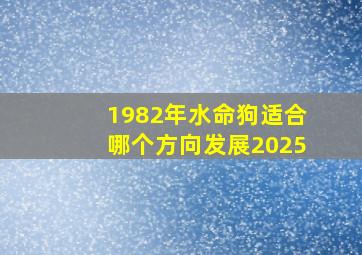 1982年水命狗适合哪个方向发展2025