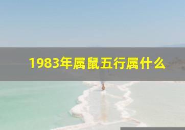 1983年属鼠五行属什么