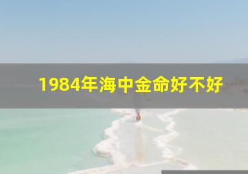 1984年海中金命好不好