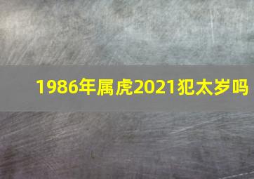 1986年属虎2021犯太岁吗