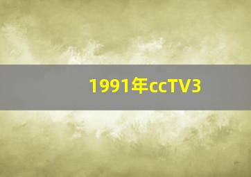 1991年ccTV3