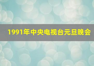 1991年中央电视台元旦晚会