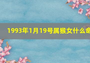 1993年1月19号属猴女什么命