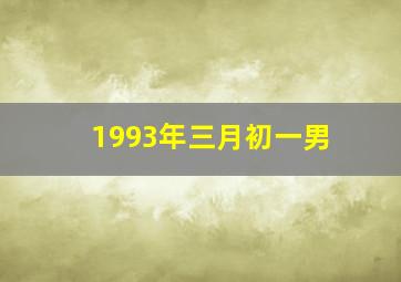 1993年三月初一男