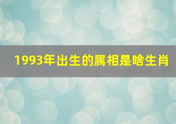 1993年出生的属相是啥生肖