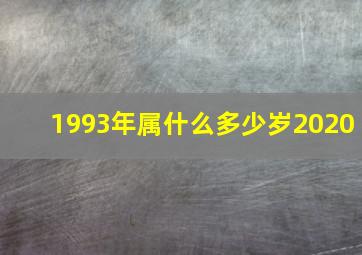 1993年属什么多少岁2020