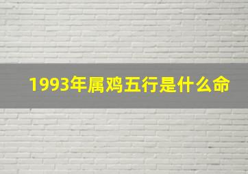 1993年属鸡五行是什么命