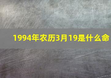 1994年农历3月19是什么命