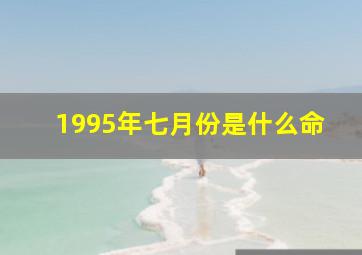 1995年七月份是什么命