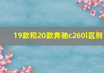 19款和20款奔驰c260l区别