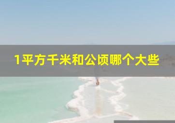 1平方千米和公顷哪个大些