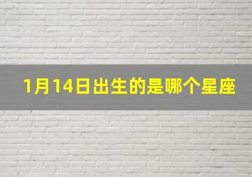 1月14日出生的是哪个星座