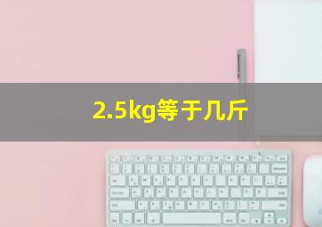 2.5kg等于几斤