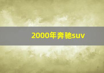 2000年奔驰suv