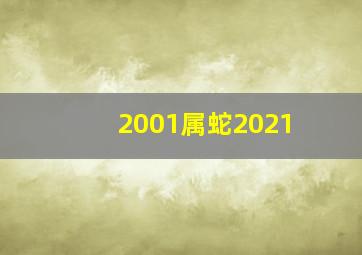 2001属蛇2021