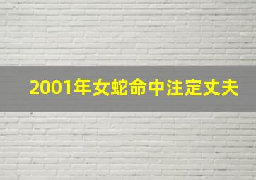 2001年女蛇命中注定丈夫