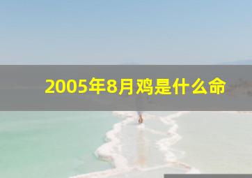 2005年8月鸡是什么命