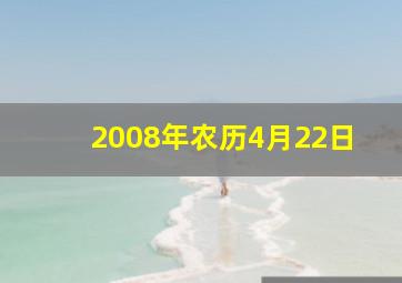 2008年农历4月22日