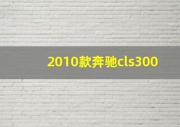 2010款奔驰cls300