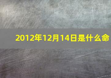 2012年12月14日是什么命