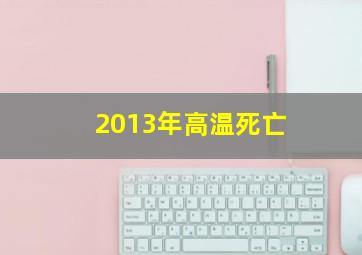 2013年高温死亡