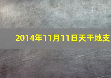 2014年11月11日天干地支