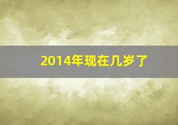 2014年现在几岁了