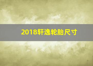 2018轩逸轮胎尺寸