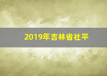 2019年吉林省社平