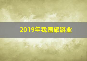 2019年我国旅游业