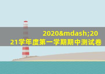 2020—2021学年度第一学期期中测试卷