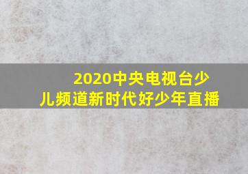 2020中央电视台少儿频道新时代好少年直播