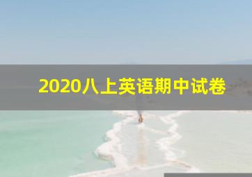 2020八上英语期中试卷