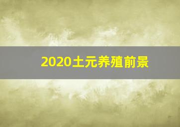 2020土元养殖前景