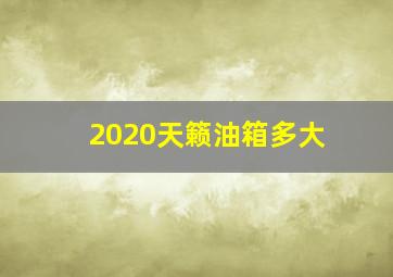 2020天籁油箱多大