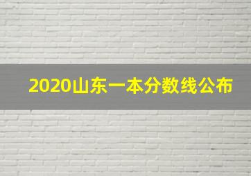 2020山东一本分数线公布