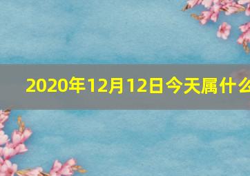 2020年12月12日今天属什么