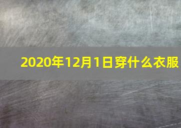 2020年12月1日穿什么衣服