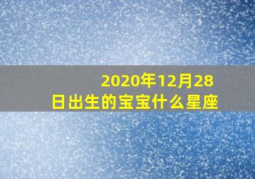 2020年12月28日出生的宝宝什么星座