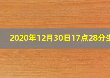 2020年12月30日17点28分生辰