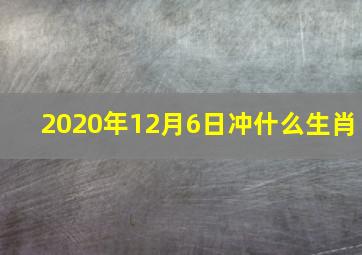 2020年12月6日冲什么生肖