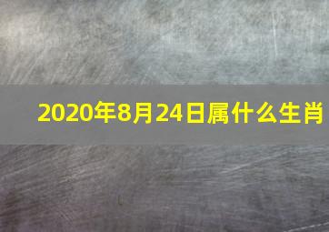 2020年8月24日属什么生肖